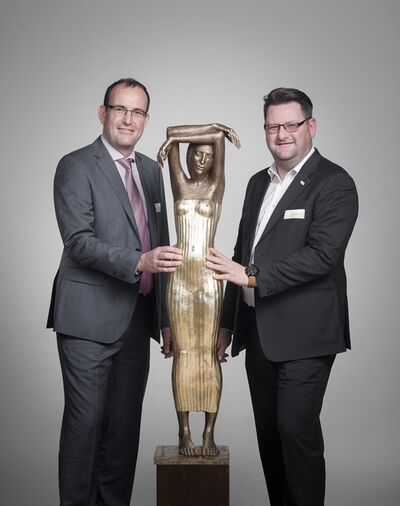 Sachsens Unternehmer des Jahres 2015: Daniel und Jörn Meyer. (Foto: Ronald Bonß)