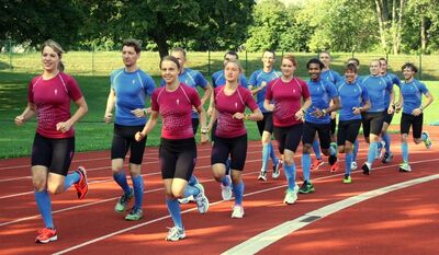 Die laufgruppe der TU Chemnitz legt bei der Umrundung Deutschlands insgesamt 4.000 Kilometer zurück.