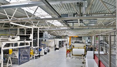 Ein Blick in die Produktionshalle von Norafin.