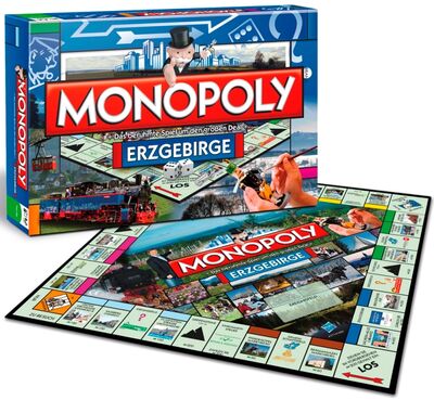 Den Spieleklassiker Monopoly gibt es ab sofort auch als Erzgebirgs-Version.