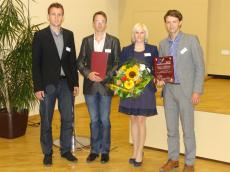 Das Team von Testa Motari um Geschäftsführer Martin Fenzl (re.) freute sich 2012 über den Wachstumspreis.