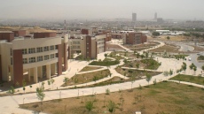 Das Gelände des neu gebauten Campus der Universität Sulaimaniya im Irak.